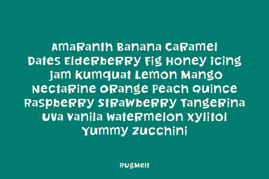 Rugmelt Font