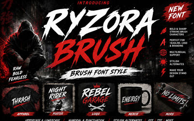 Ryzora Brush Font