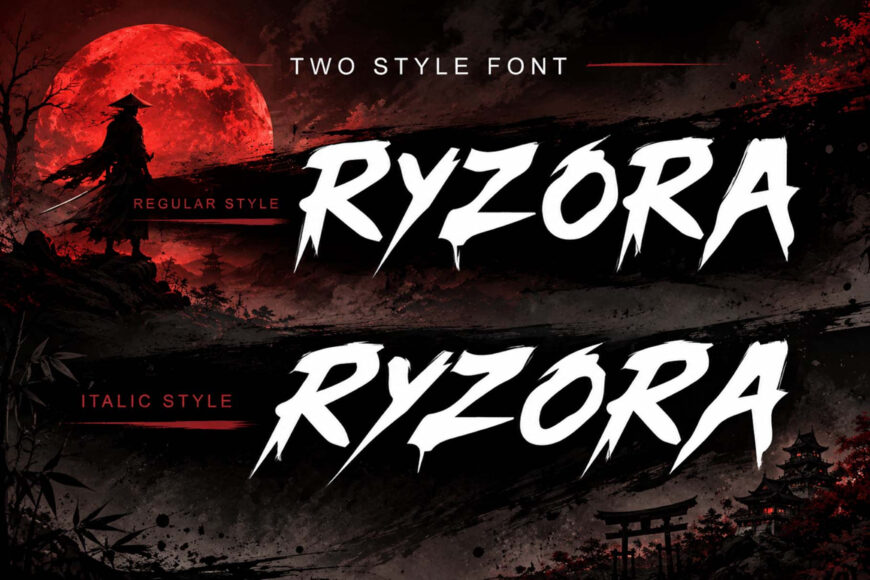 Ryzora Brush Font