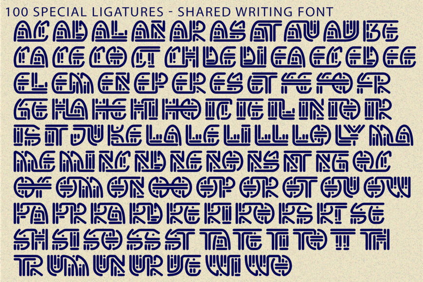 Shared Writing Font
