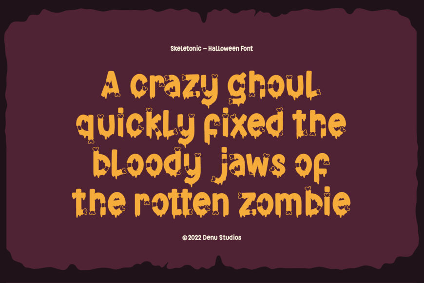 Skeletonic Font