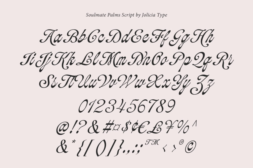Soulmate Palms Font