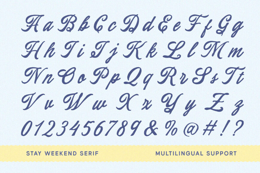 Stay Weekend Font Duo