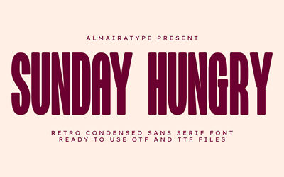 Sunday Hungry Font