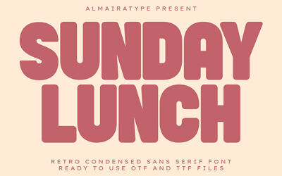 Sunday Lunch Font