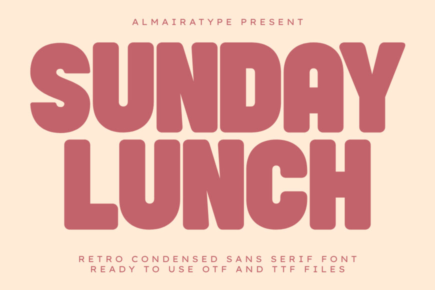 Sunday Lunch Font
