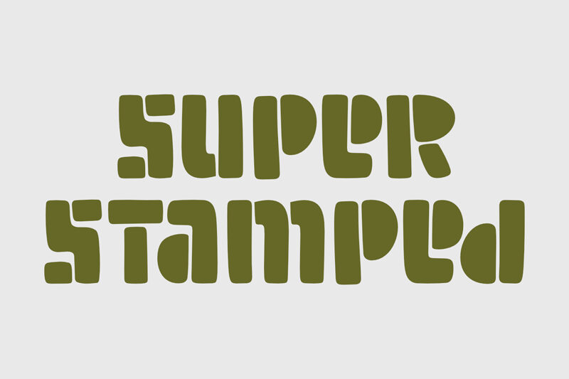 Super Stamped Font
