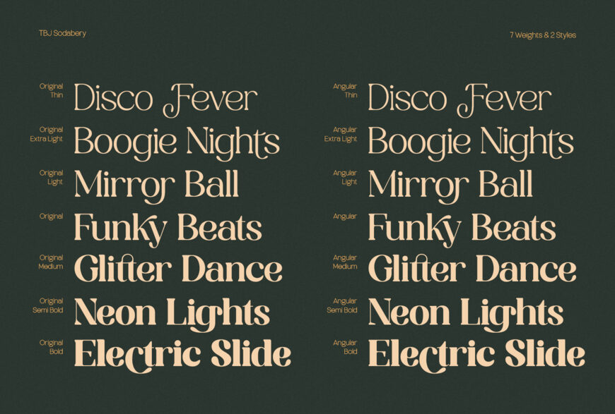 Tbj Sodabery Font Family