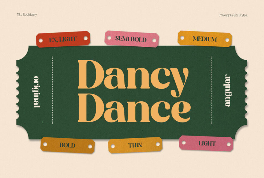 Tbj Sodabery Font Family