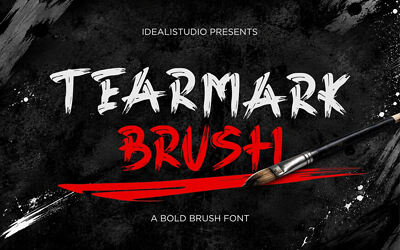 Tearmark Brush Font