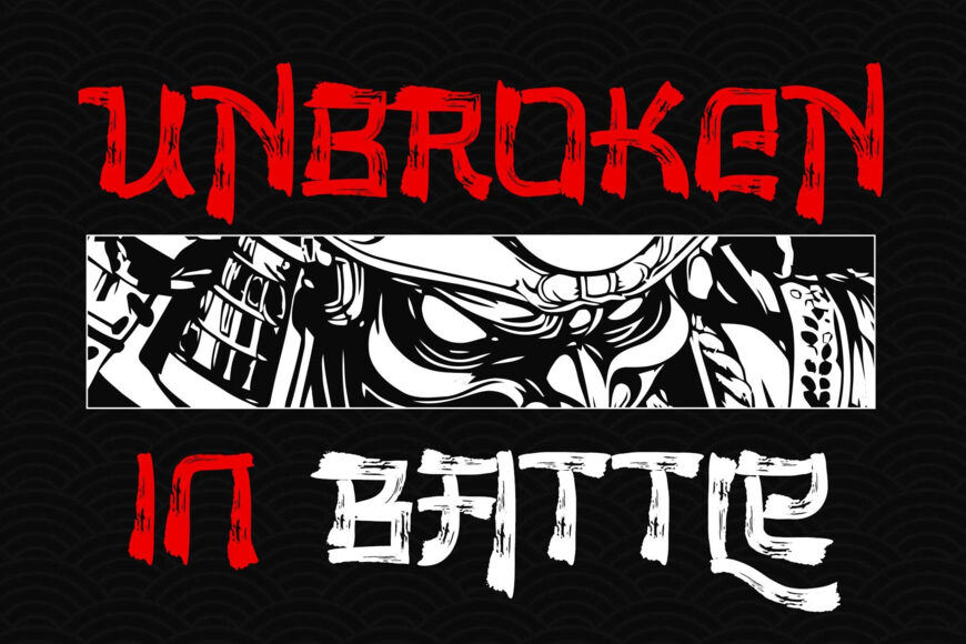 The Last Shuriken Rough Font