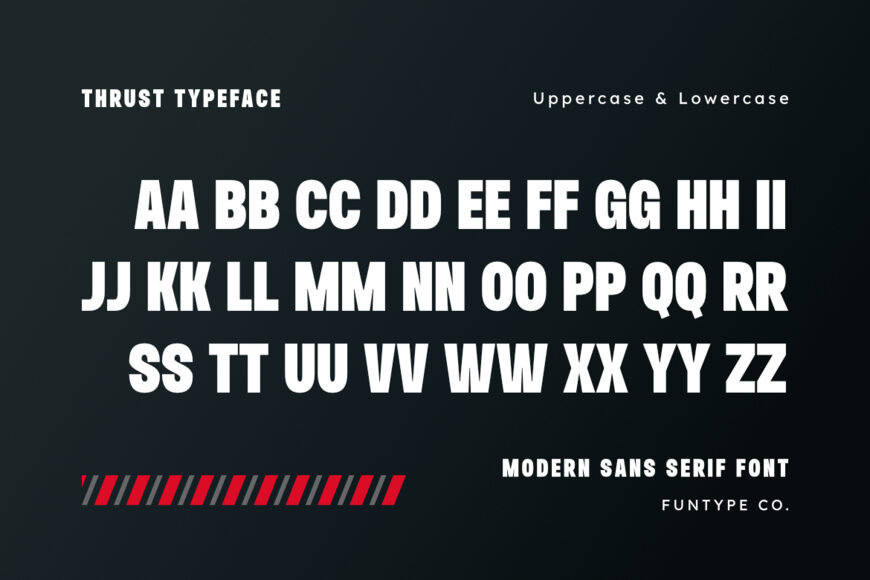 Thrust Font