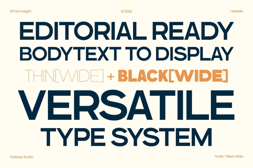 Ticdar Font Family