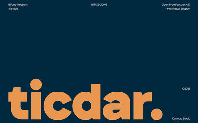 Ticdar Font Family