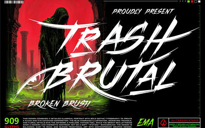 Trash Brutal Font