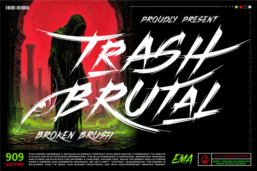 Trash Brutal Font