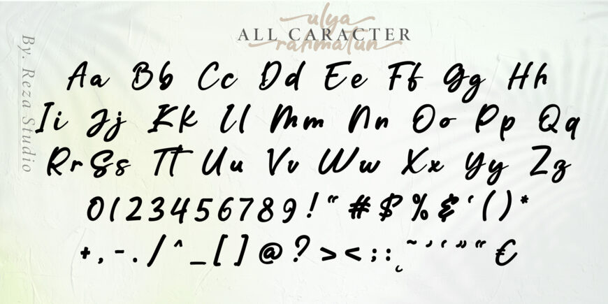 Ulya Rahmatun Font