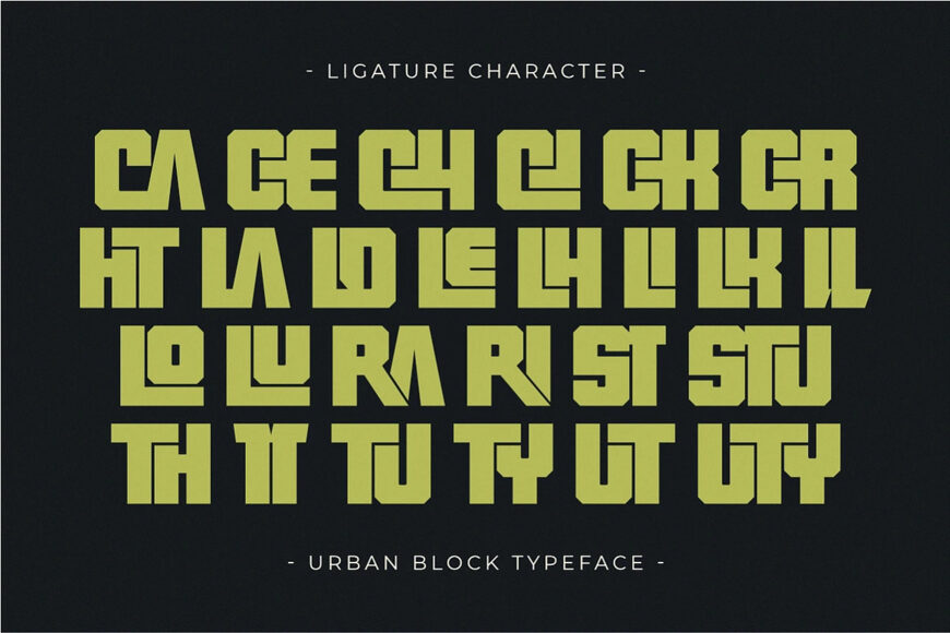 Urban Block Font