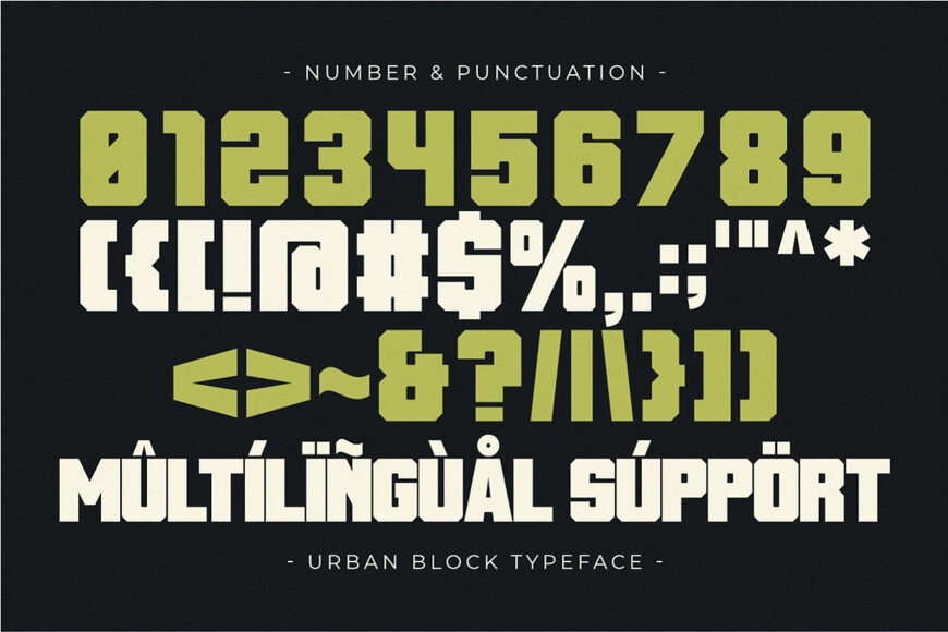Urban Block Font