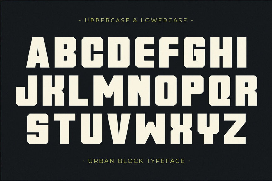 Urban Block Font