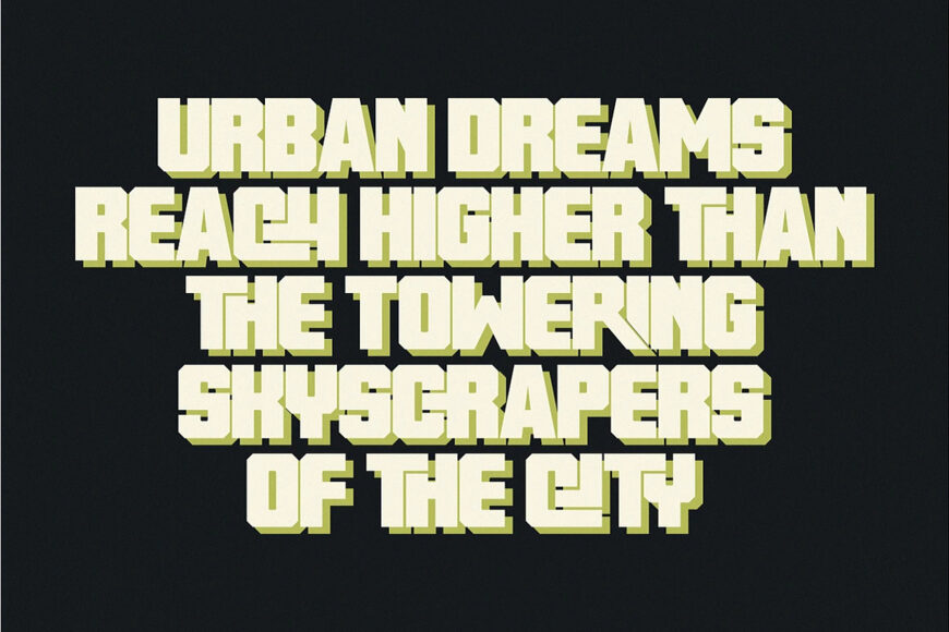 Urban Block Font
