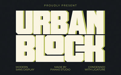 Urban Block Font