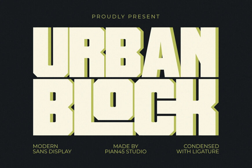 Urban Block Font