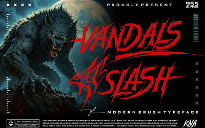 Vandals Slash Font