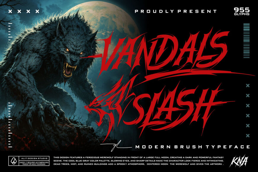 Vandals Slash Font