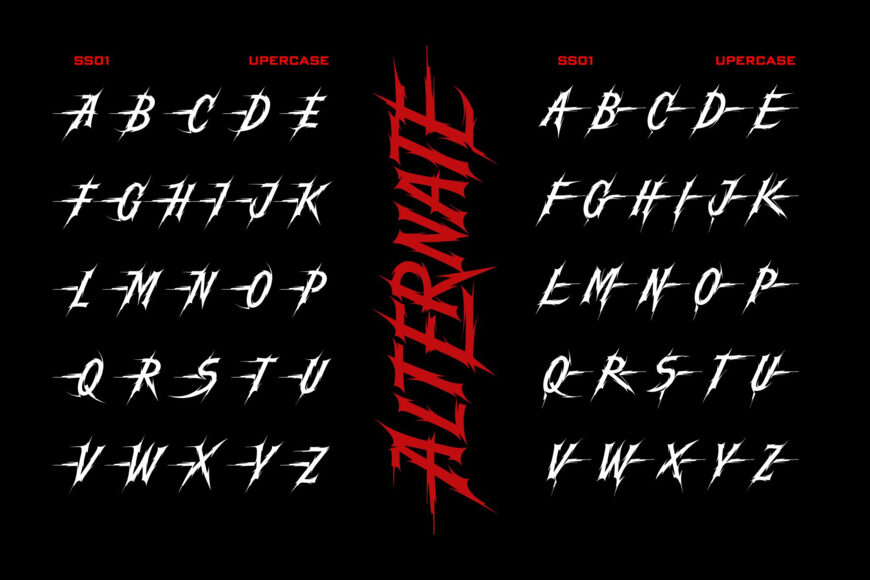 Vandals Slash Font