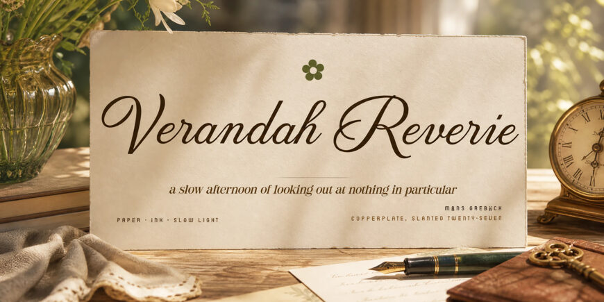 Verandah Reverie Font