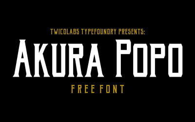 Akura Popo Font