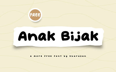 Anak Bijak Font