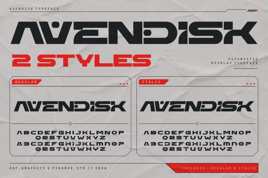 Avendisk Font