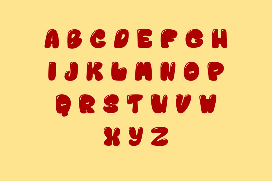 Balloon Birthday Font