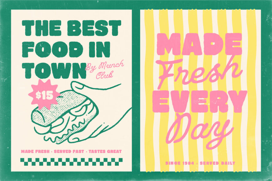 Bigman Smallman Font Duo