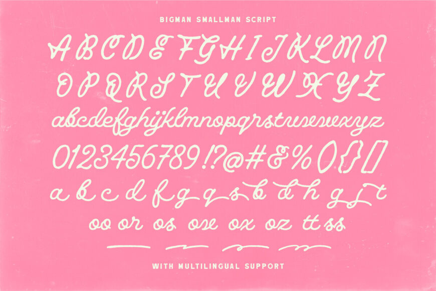 Bigman Smallman Font Duo