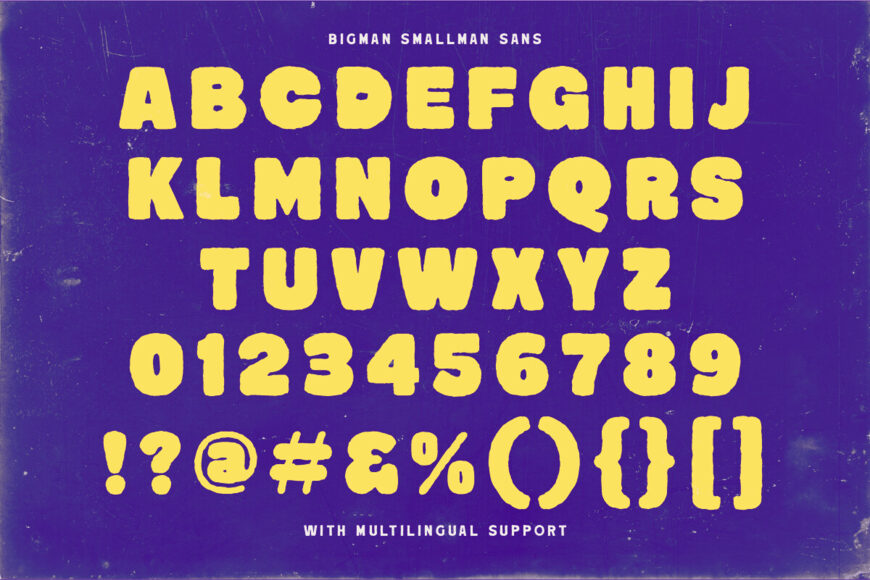 Bigman Smallman Font Duo
