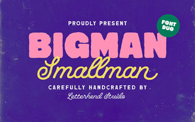 Bigman Smallman Font Duo