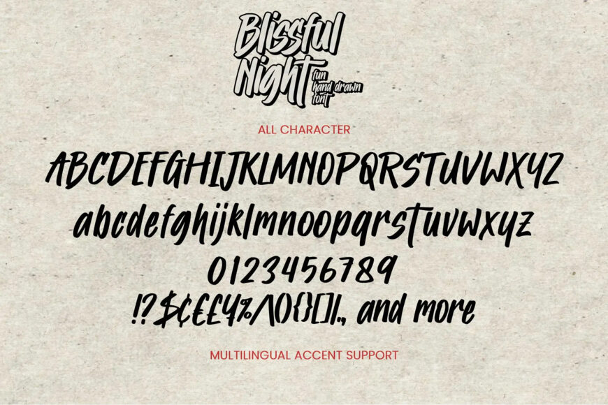 Blissful Night Font