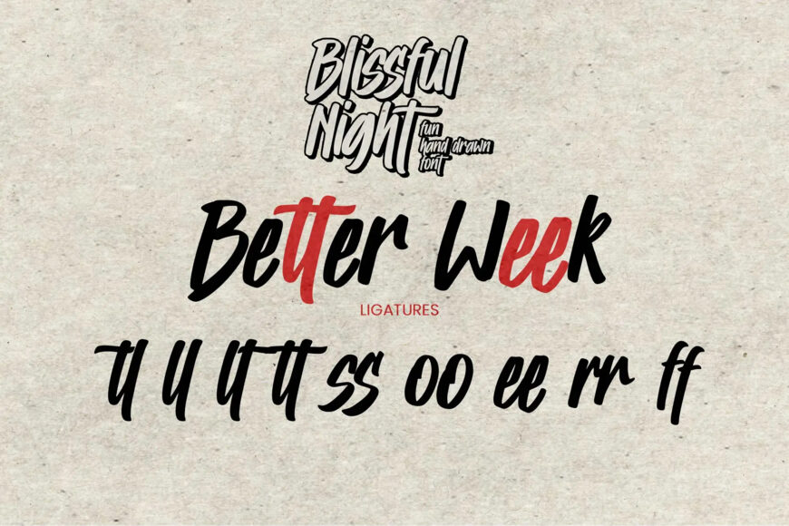 Blissful Night Font