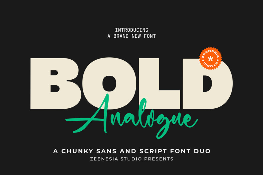 Bold Analogue Font Duo