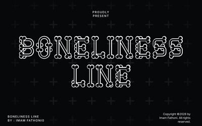 Boneliness Line Font