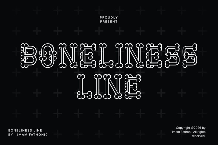 Boneliness Line Font