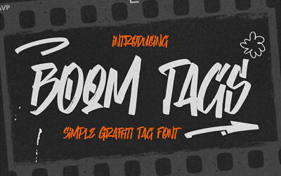 Boom Tags Font