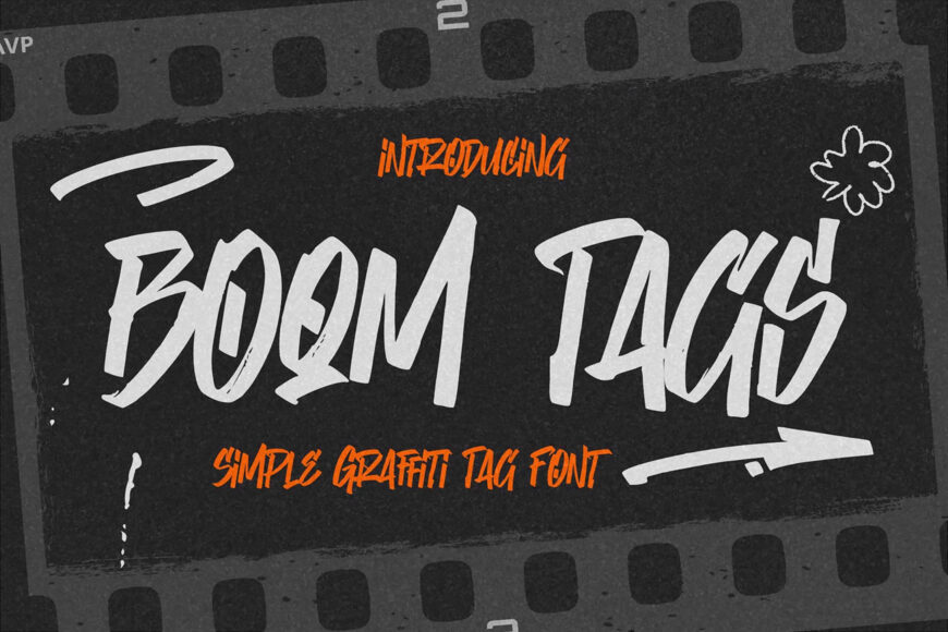 Boom Tags Font