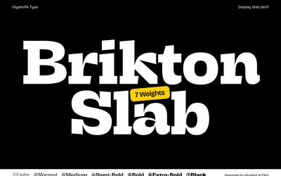 Brikton Slab Font Family