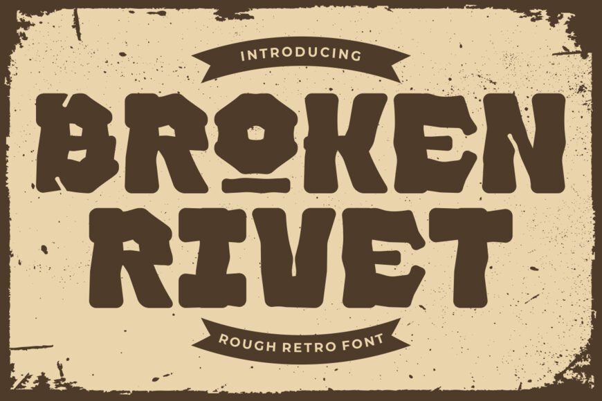 Broken Rivet Font