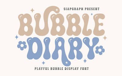 Bubble Diary Font