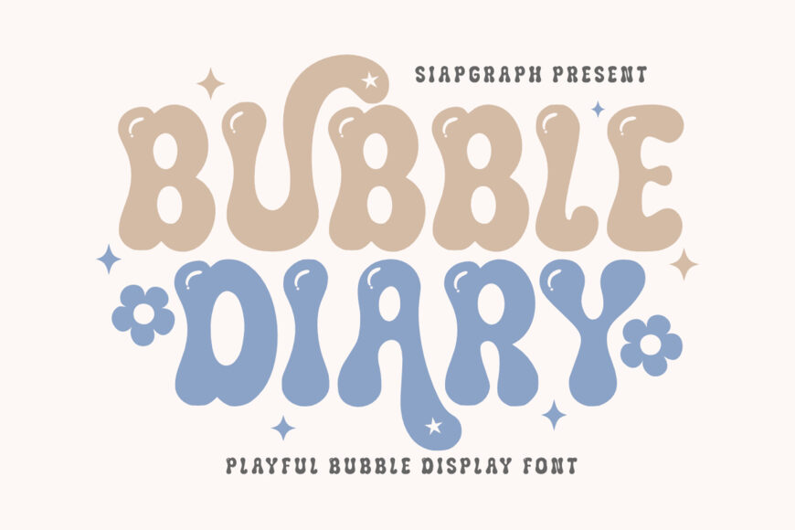 Bubble Diary Font